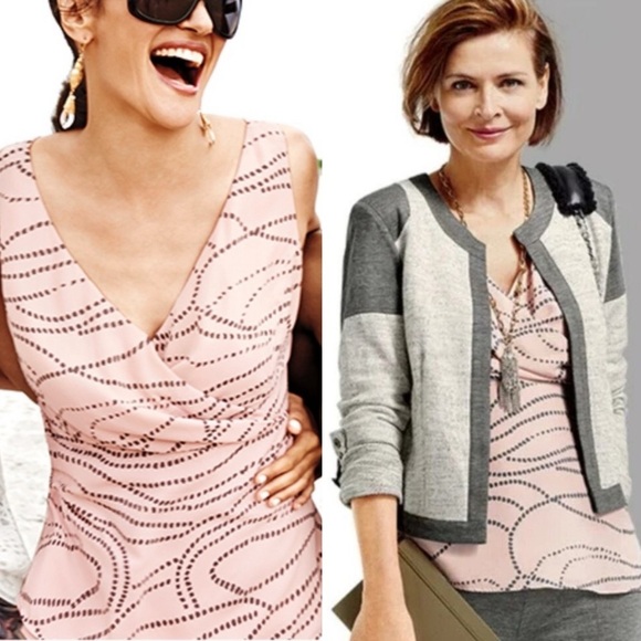 Cabi #273 Sophia Pink Faux Wrap Tank Top Size 4 - Picture 9 of 9